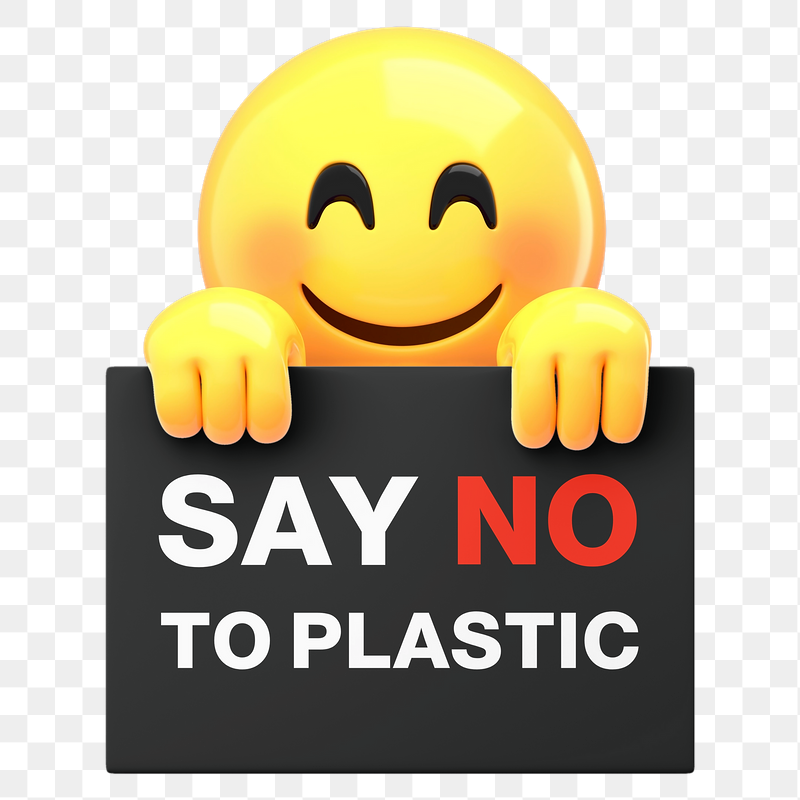 Png no plastic sign sticker, | Free PNG - rawpixel