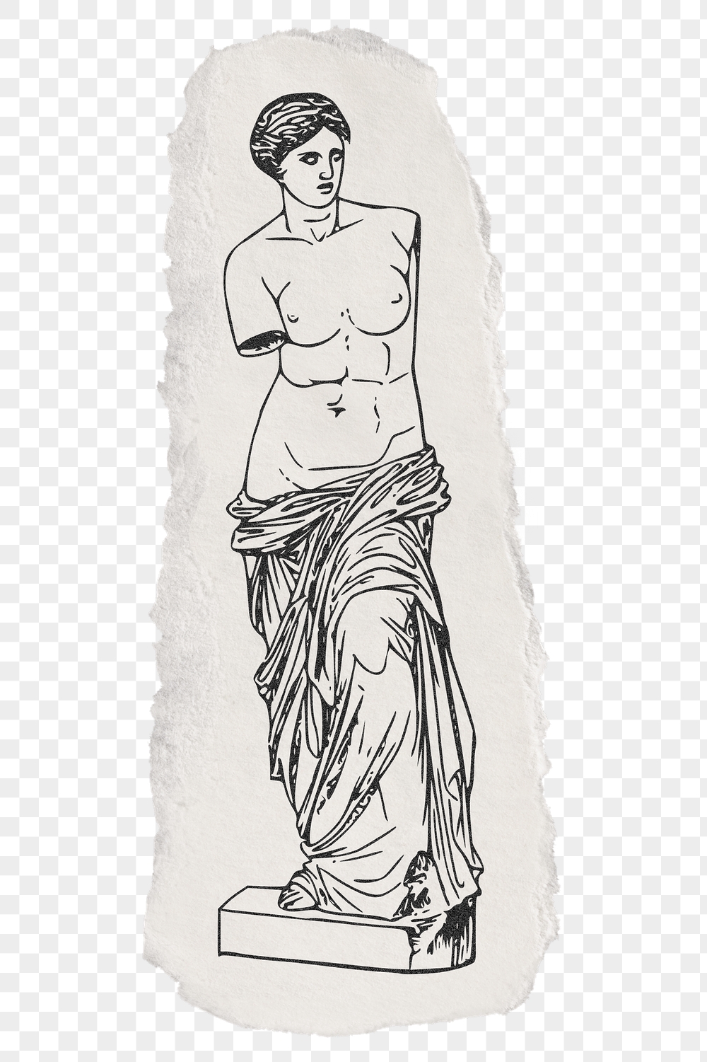 Png nude Greek goddess statue | Free PNG Illustration - rawpixel