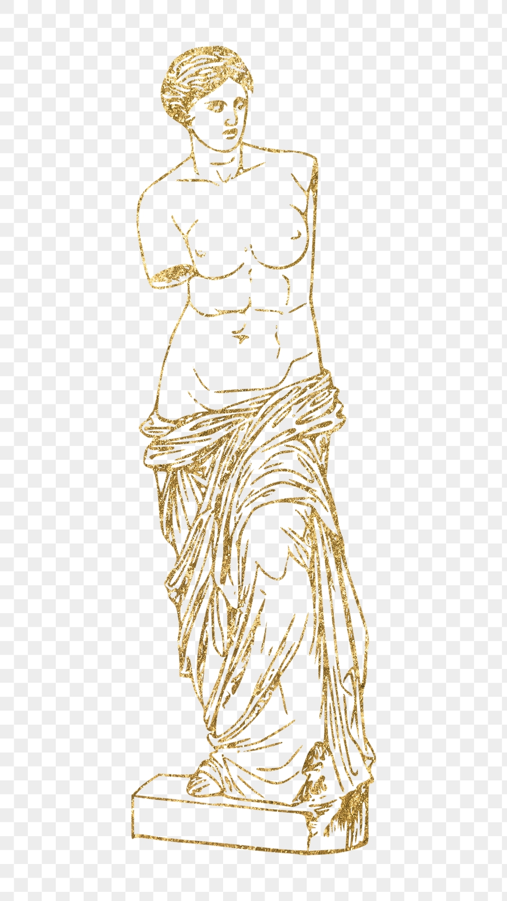 Png nude Greek goddess statue | Free PNG Illustration - rawpixel