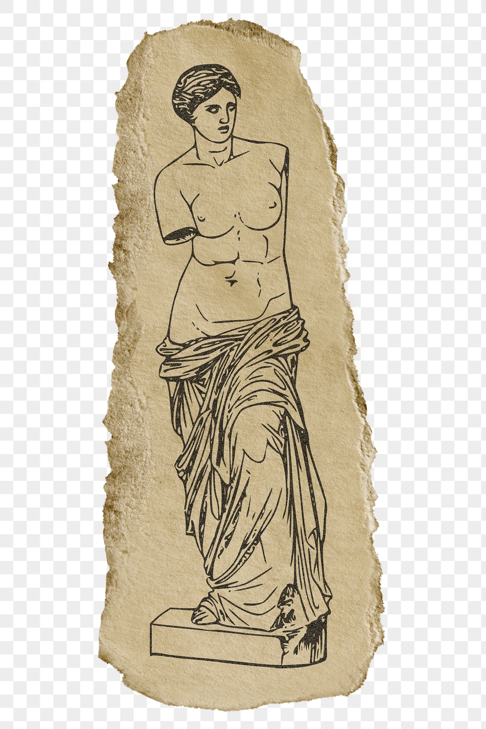 Png nude Greek goddess statue | Free PNG Illustration - rawpixel