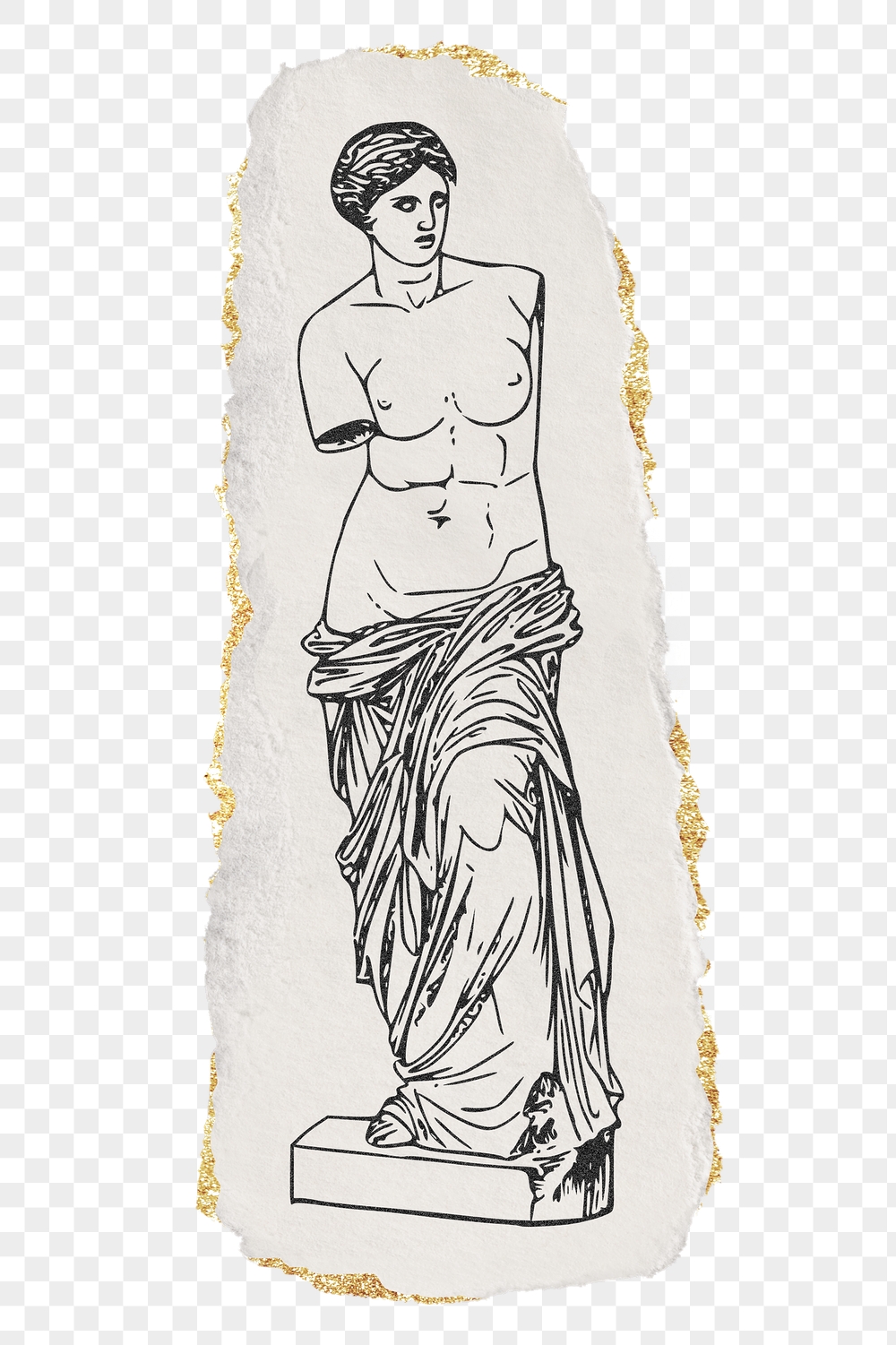 Png nude Greek goddess statue | Free PNG Illustration - rawpixel