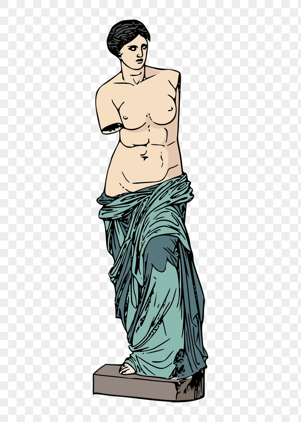 Png nude Greek goddess statue | Free PNG Illustration - rawpixel