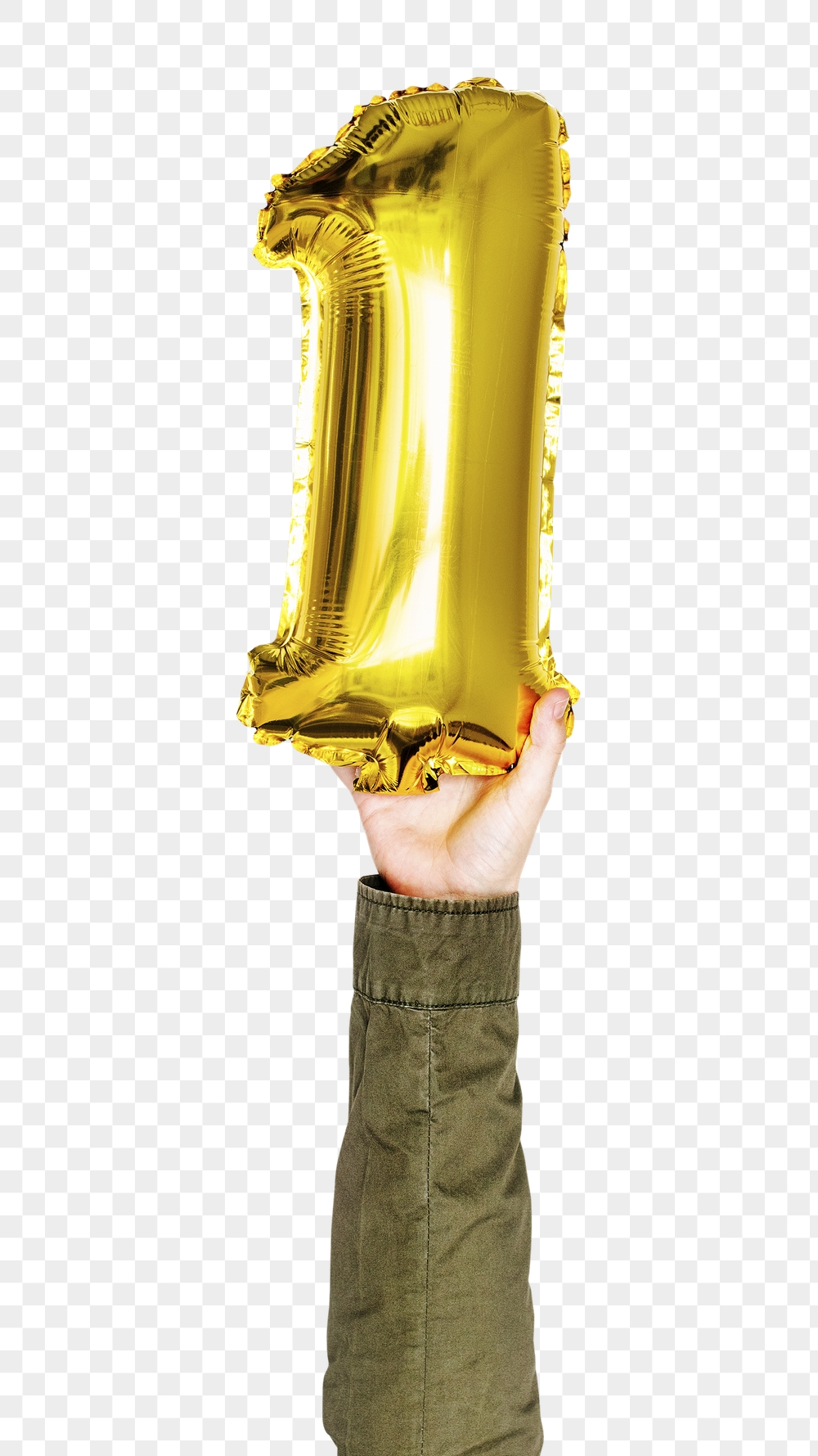 Png number one balloon in hand | Free PNG - rawpixel