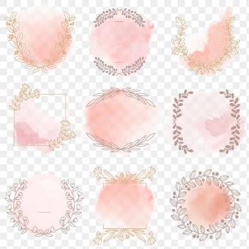 Png ornament badge in pink decorative floral… | Free stock illustration | High Resolution graphic