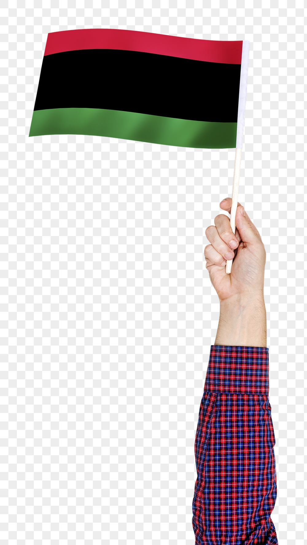 Png Pan African flag in hand | Free PNG - rawpixel