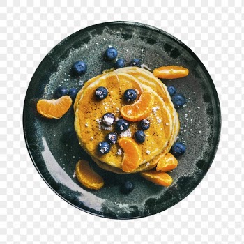 Png pancake sticker, fruit topping, | Free PNG - rawpixel