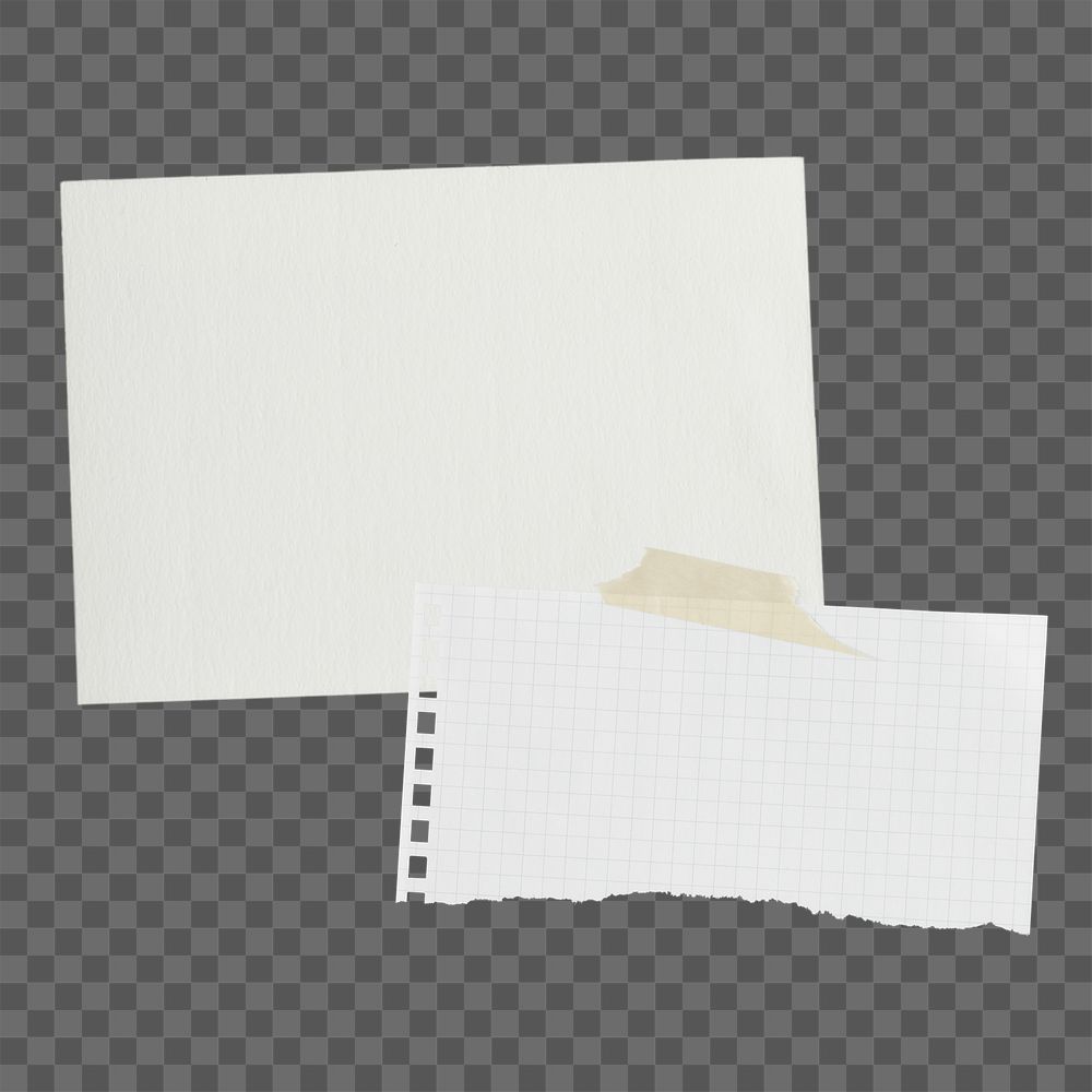 Png paper mood board, white | Free PNG - rawpixel