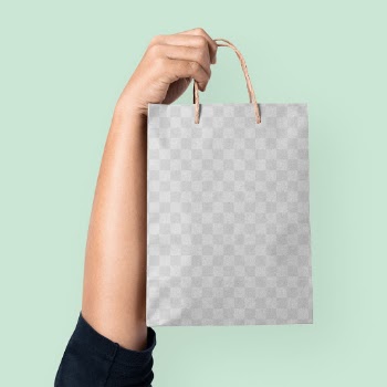 Png Paper shopping bag mockup for food… | Free stock illustration | High Resolution graphic