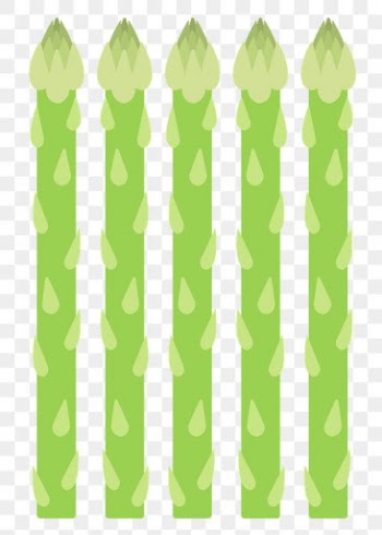 Png pastel asparagus vegetable sticker cartoon clipart