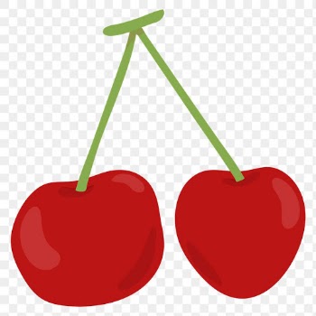 Png pastel cherry fruit sticker cartoon clipart