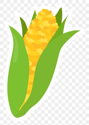 Png pastel corn food sticker clipart