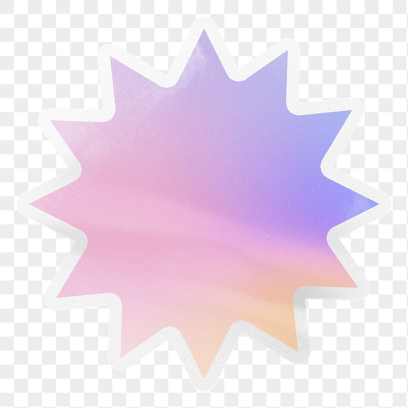 PNG pastel gradient sticker, printable | Free PNG - rawpixel