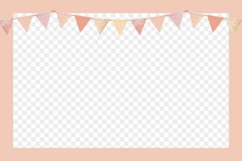 Png pastel party flag frame | Free PNG - rawpixel