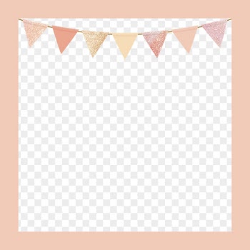 Png pastel party flag frame | Free PNG - rawpixel