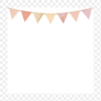 Png pastel party flag frame | Free PNG - rawpixel