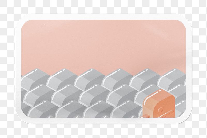 PNG pastel sticker, rectangle shape | Free PNG - rawpixel