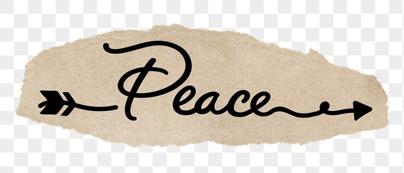 PNG peace word, torn paper, | Free PNG - rawpixel