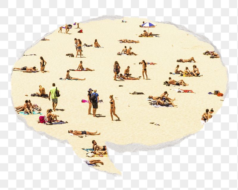 Png people at the beach, | Free PNG - rawpixel