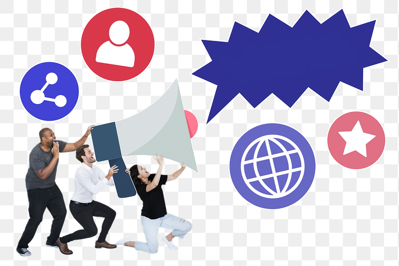 Png People going viral with megaphone, | Free PNG - rawpixel