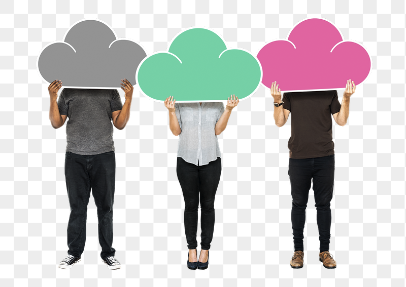 Png People holding cloud network | Free PNG - rawpixel