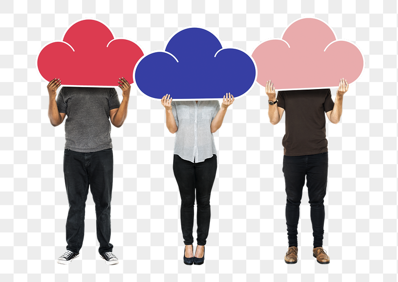 Png People holding cloud network | Free PNG - rawpixel