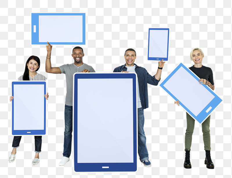 Png People holding digital tablet, | Free PNG - rawpixel