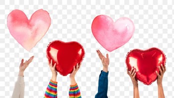 Png People holding hearts mockup  for… | Free stock illustration | High Resolution graphic
