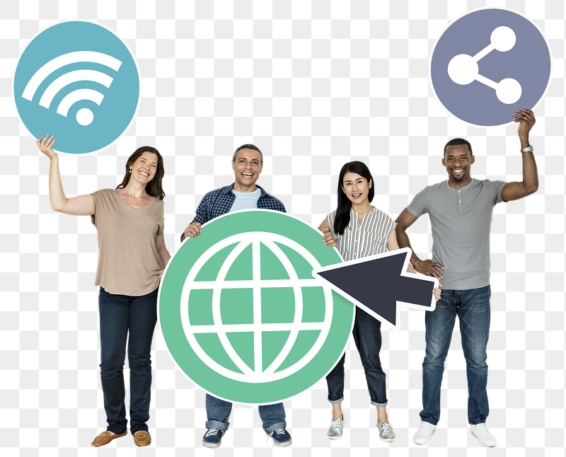 Png People holding internet connection | Free PNG - rawpixel