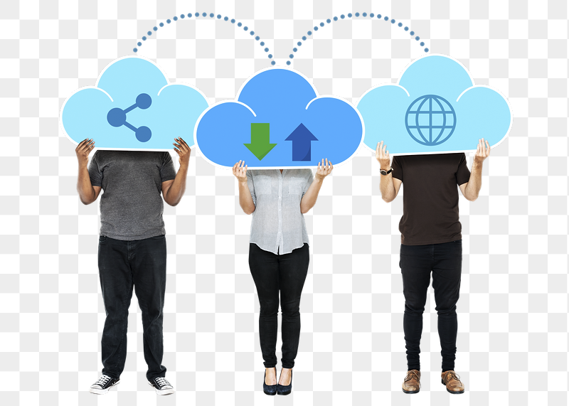 Png People with cloud network | Free PNG - rawpixel