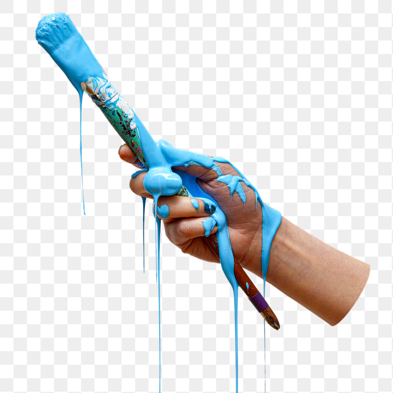 Png person holding paint brush | Free PNG - rawpixel