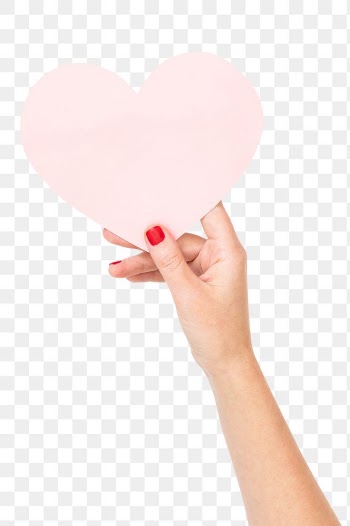Png Pink paper heart mockup Valentines… | Free stock illustration | High Resolution graphic