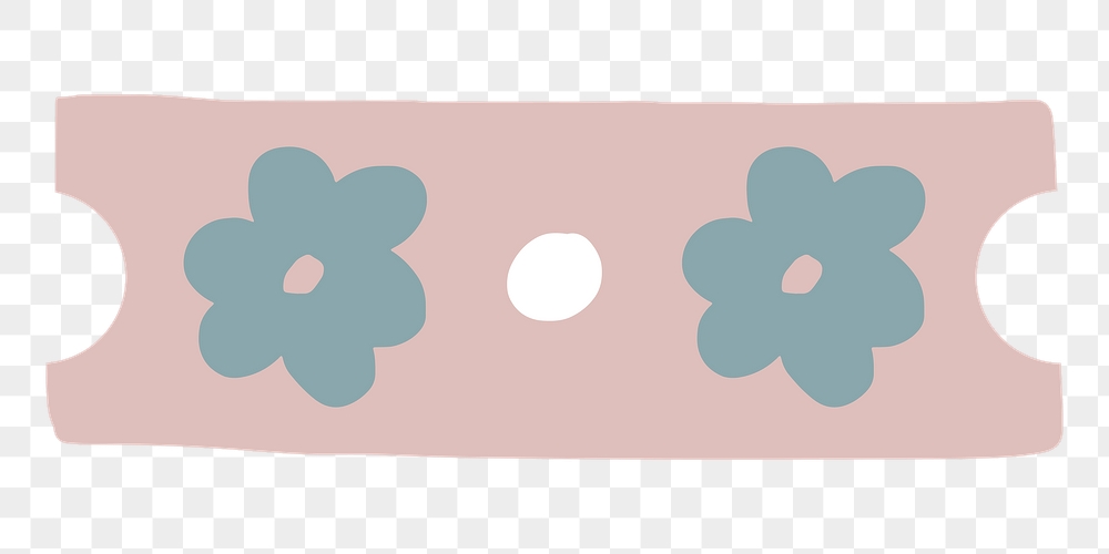 PNG pink washi tape, floral | Free PNG - rawpixel