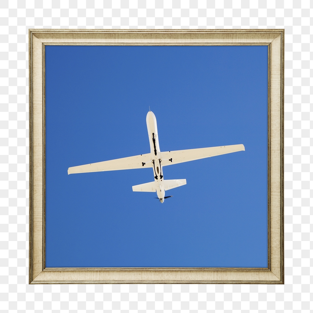 Png plane in blue framed | Free PNG - rawpixel
