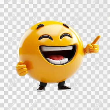 PNG Playful Emoji Laughing and Pointing PNG Playful Emoji Laughing and Pointing