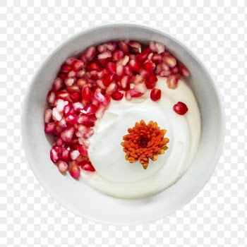 Png pomegranate yoghurt bowl sticker, | Free PNG - rawpixel