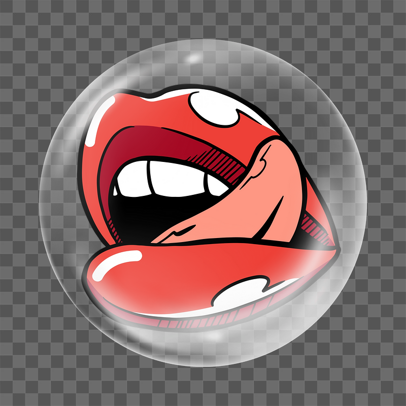PNG pop art lips  | Free PNG - rawpixel
