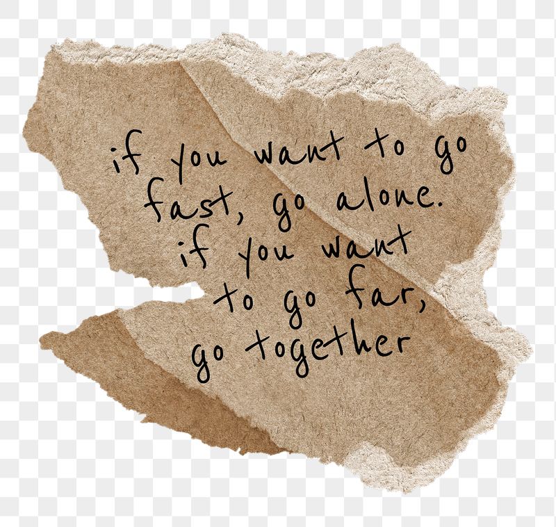 PNG positive togetherness quote, brown | Free PNG - rawpixel