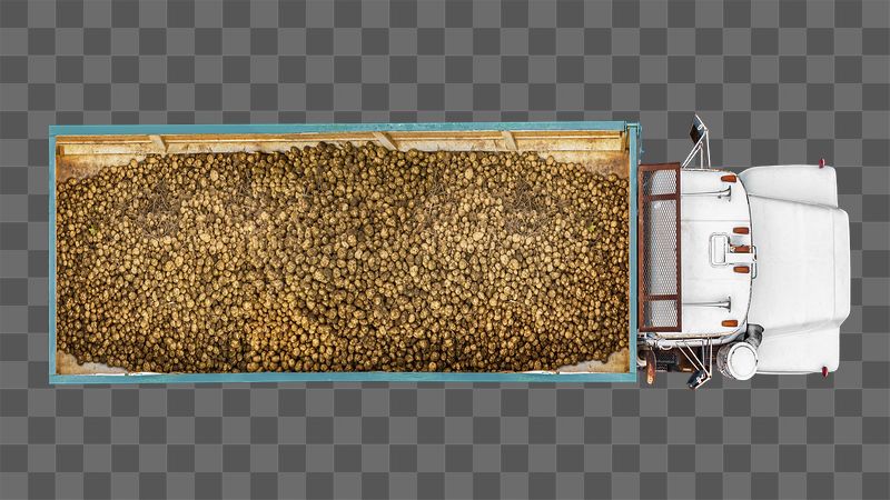 Png potato harvest truck sticker, | Free PNG - rawpixel