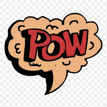 PNG pow speech bubble word | Free PNG - rawpixel