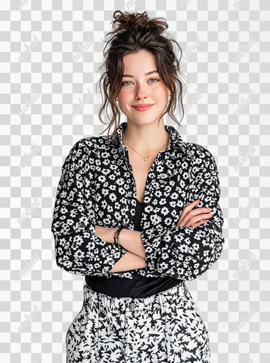 PNG Professional Female Graphic Designer on White Background PNG Professional Female Graphic Designer on White Background