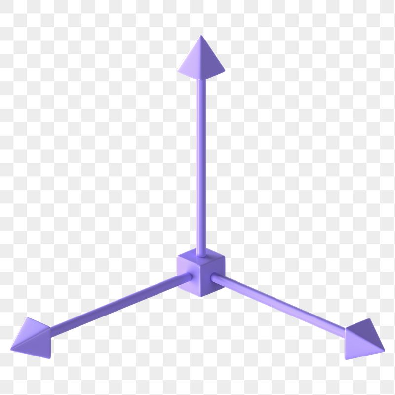 Png purple 3D arrow axis | Free PNG - rawpixel