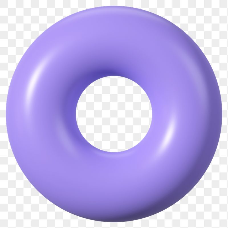 Png purple donut ring 3D | Free PNG - rawpixel