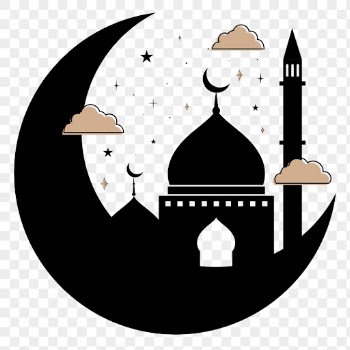 Png Ramadan sticker, black mosque | Free PNG Sticker - rawpixel
