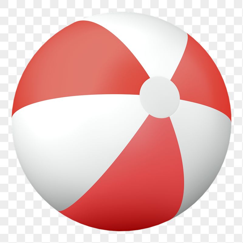 Png red beach ball sticker, | Free PNG - rawpixel