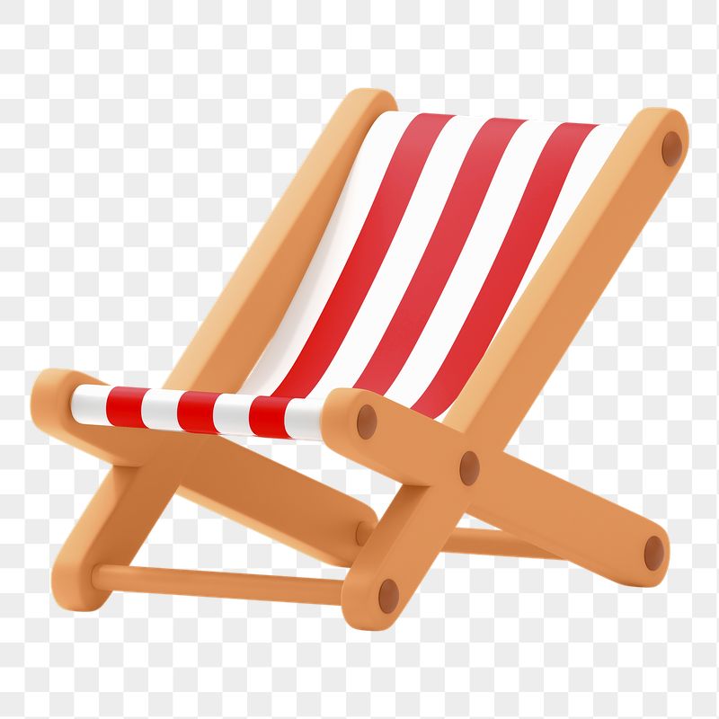 Png red folding chair sticker, | Free PNG - rawpixel
