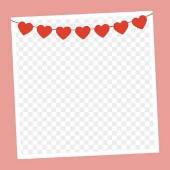 Png red hearts frame, celebration, | Free PNG - rawpixel