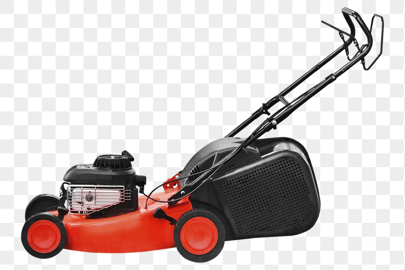 Png red lawn mower sticker, | Free PNG - rawpixel