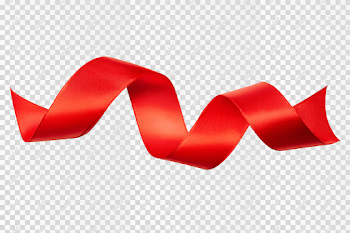 PNG Red Ribbon Banner