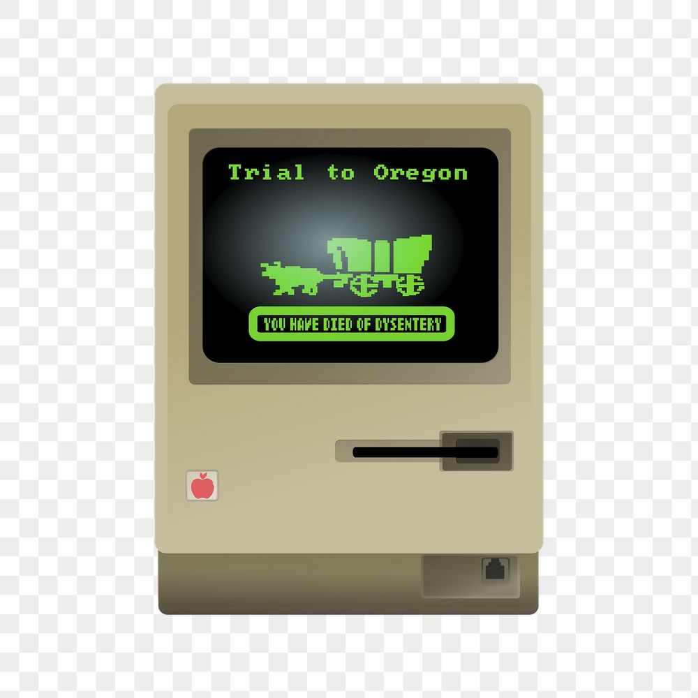 Png retro computer screen sticker, | Free PNG - rawpixel