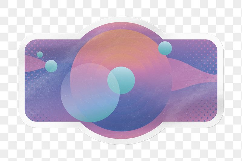 PNG retro gradient sticker, rectangle | Free PNG - rawpixel